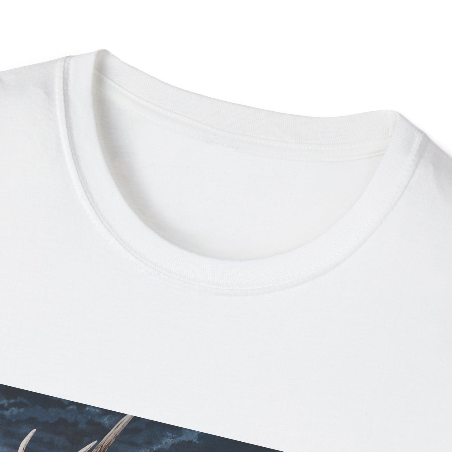 Sunset Serenade,  Elk Graphic Unisex soft T-Shirt