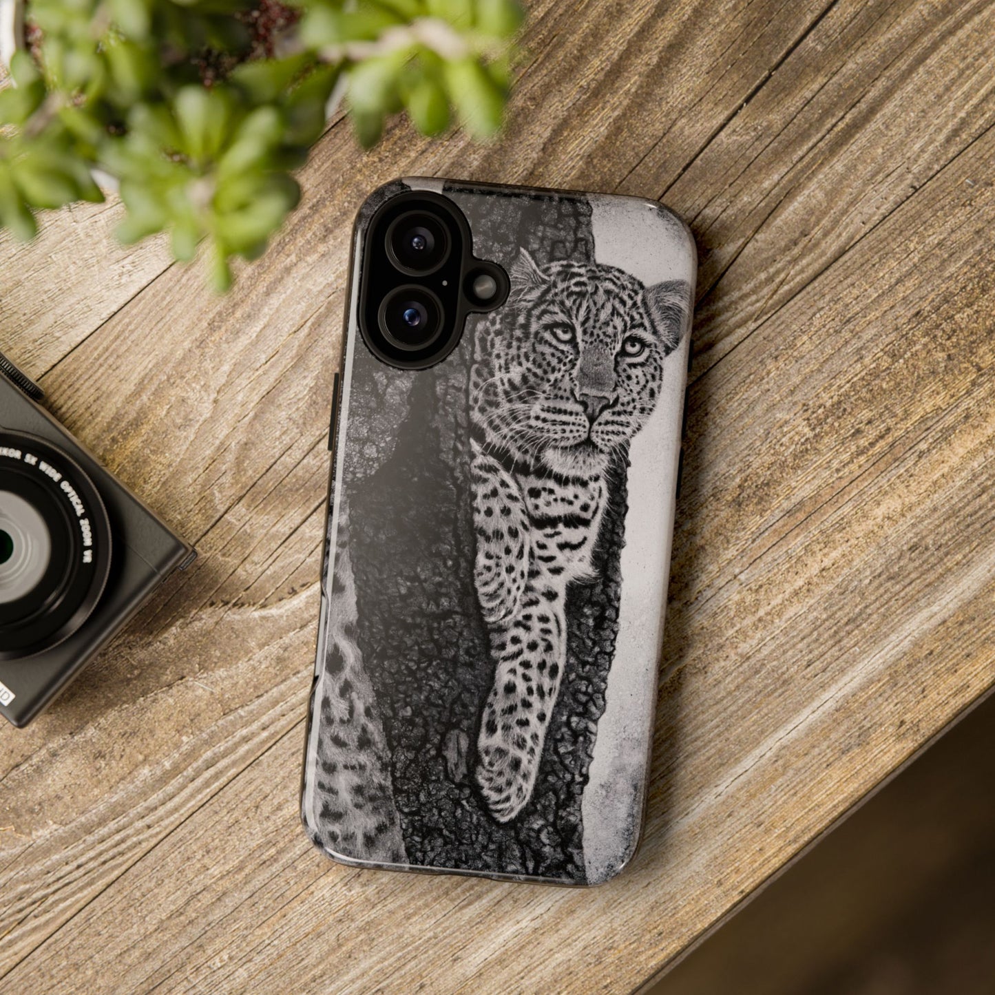 Tree Hugger, Leopard Phone Case