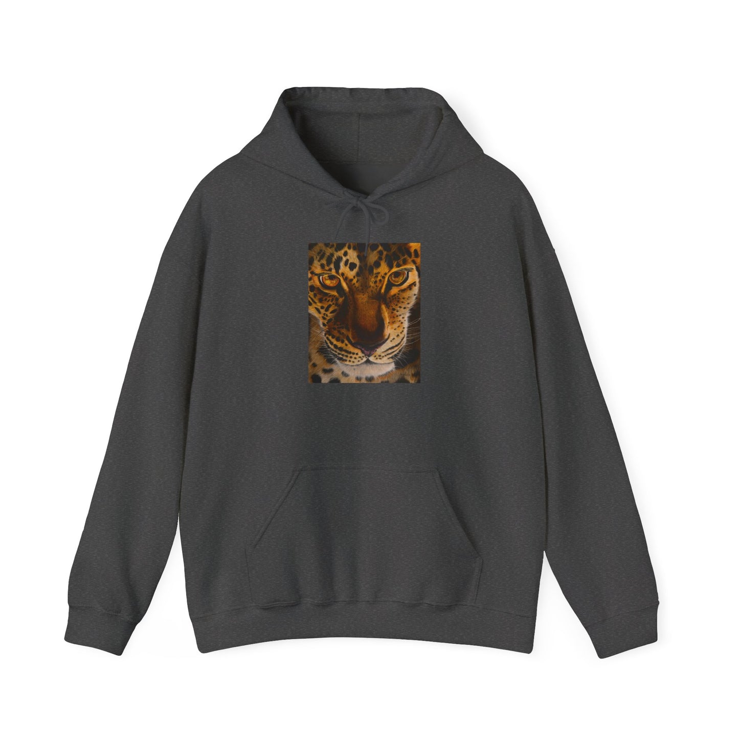 Windows to the Soul, Cozy Unisex Hoodie, Leopard Print Sweatshirt
