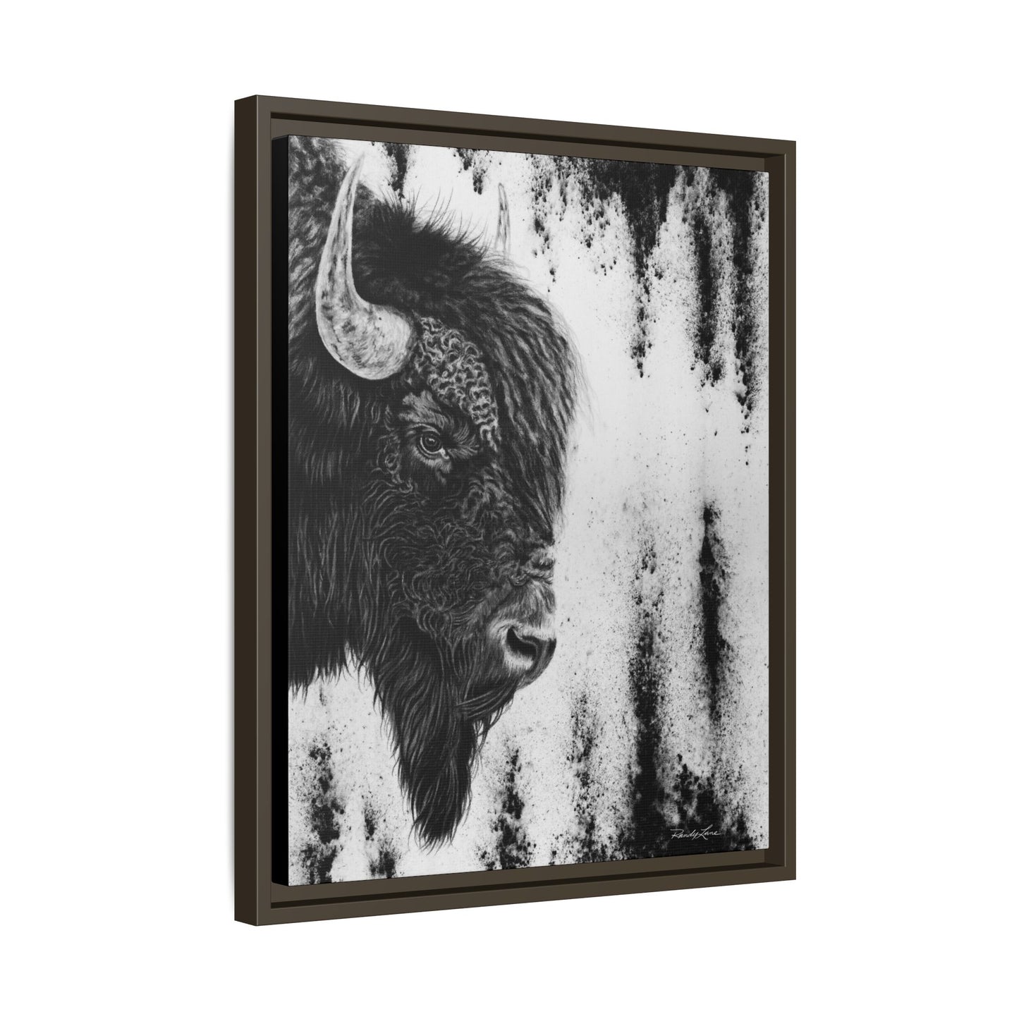 Pride, Framed Bison Canvas Art