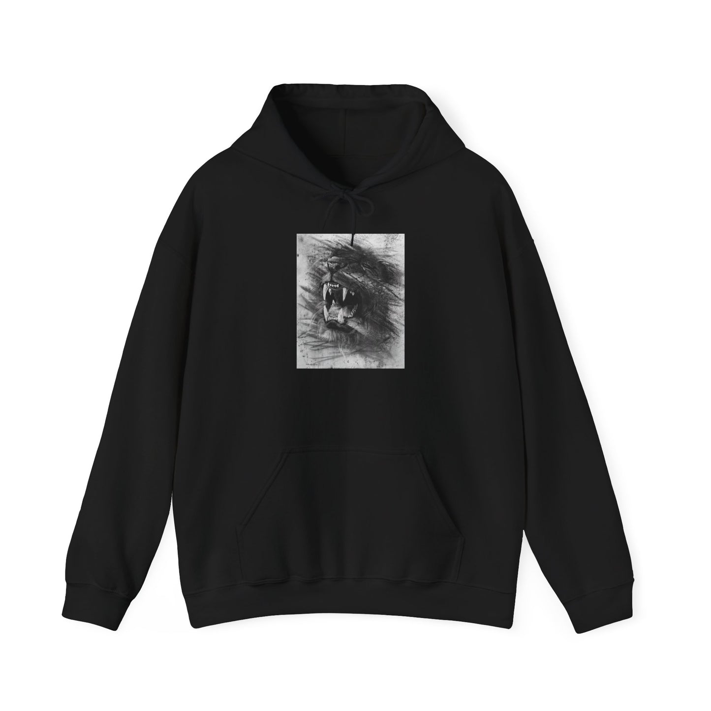 Let the Lion Roar, Lion Graphic Hoodie, Unisex Heavy Blend Hooded Sweatshirt