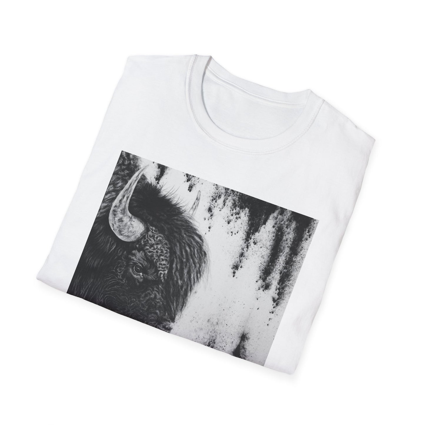 Pride, Bison Graphic Tee, Unisex Softstyle T-Shirt