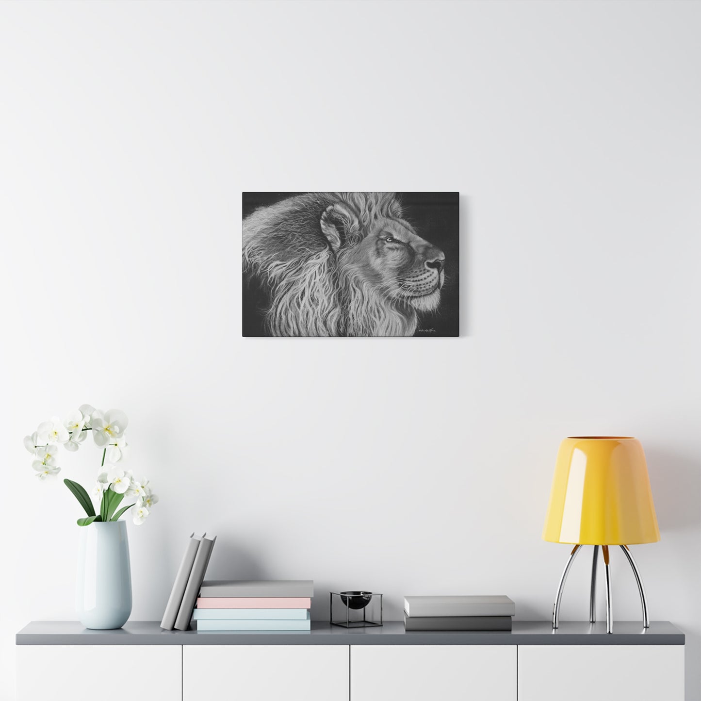 King of Cool, Majestic Lion Canvas Art