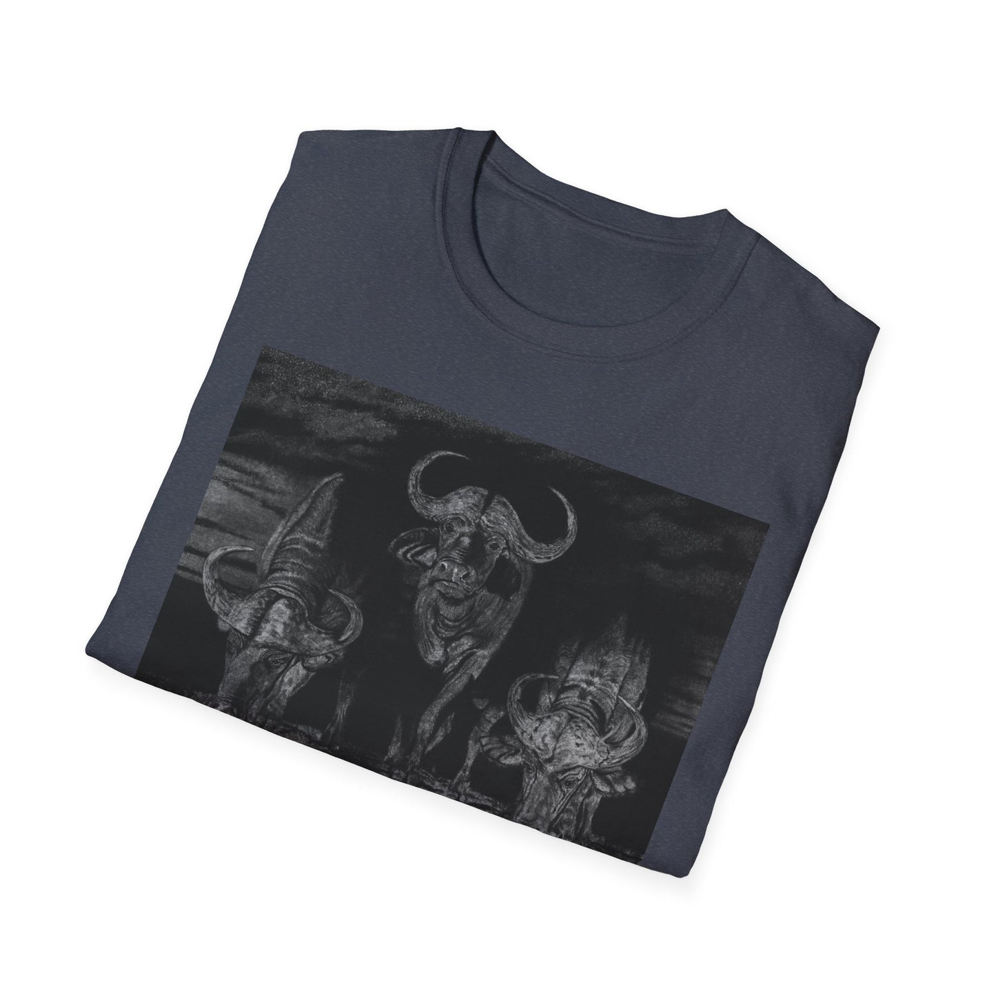 The Waterhole, Cape Buffalo Unisex T-Shirt - Softstyle Tee