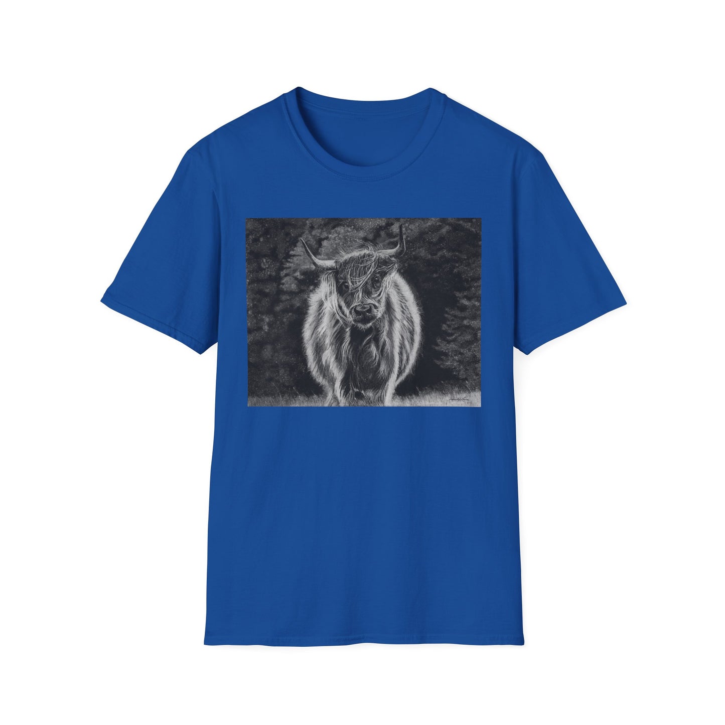 Ragamuffin. Highland Cow Unisex Softstyle T-Shirt