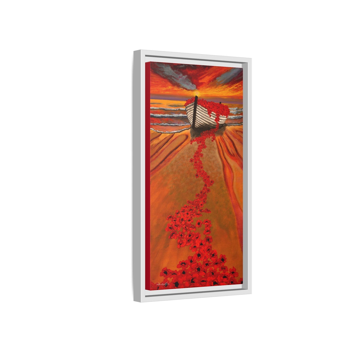 Grace Garden, Vibrant Framed Canvas Art