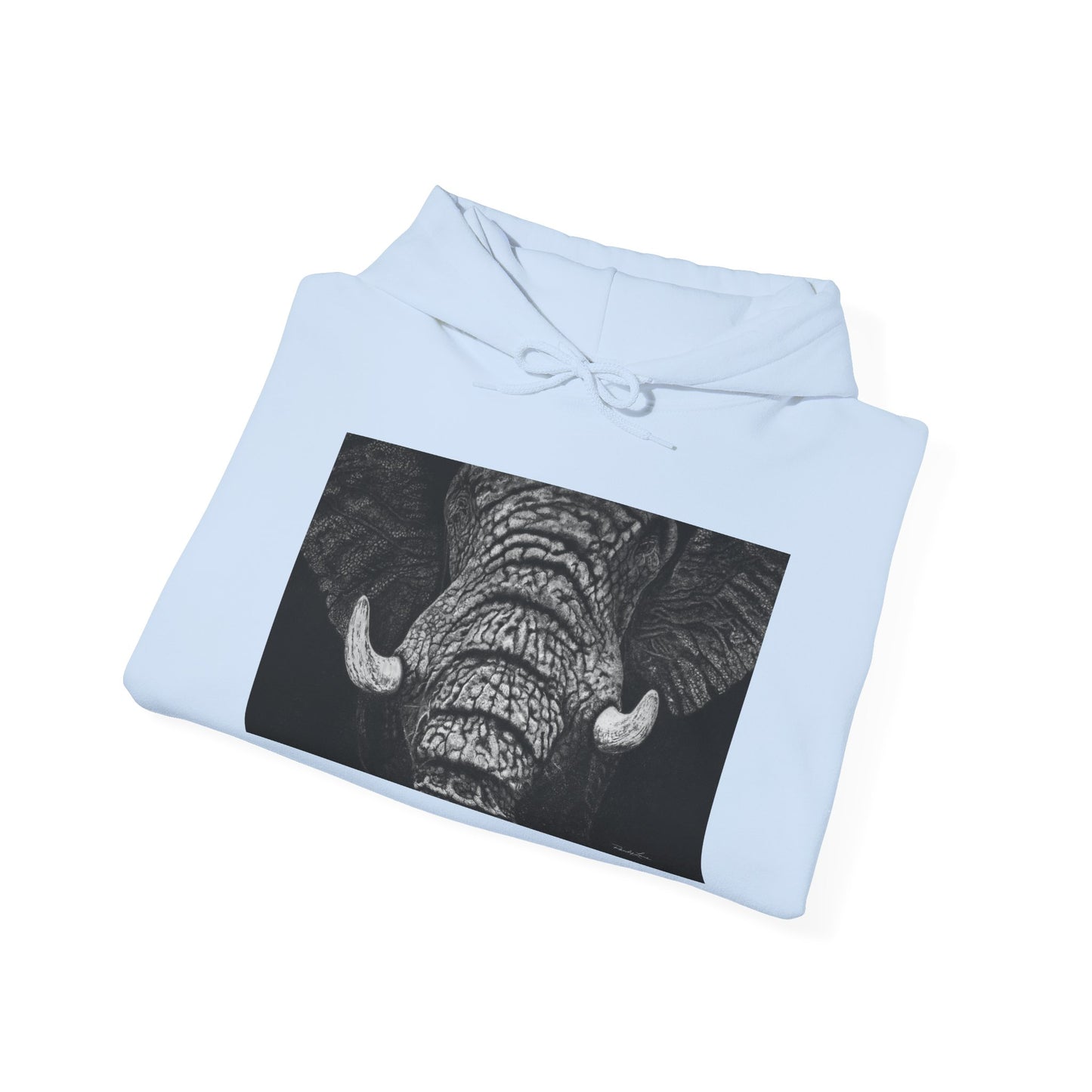 Ebony and Ivory, Elephant Hoodie, Cozy Unisex Sweatshirt