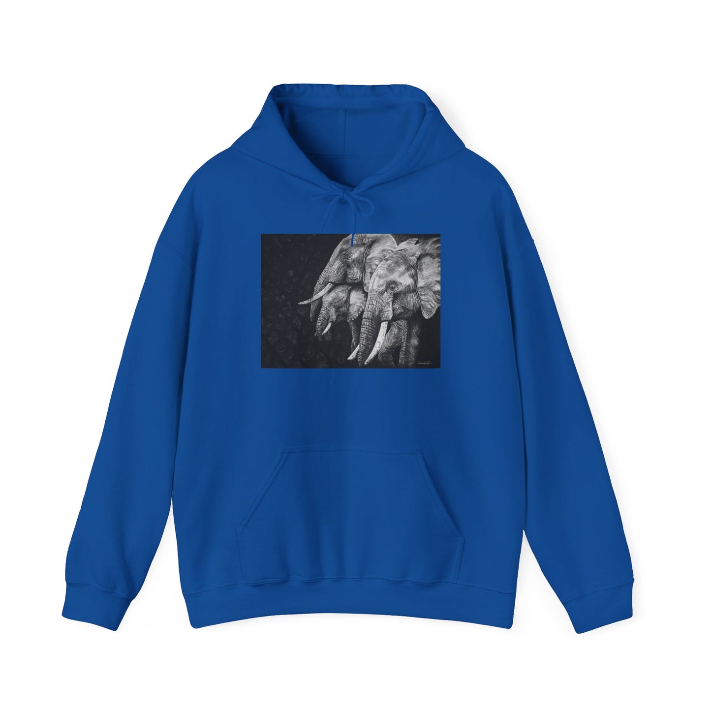 Brushland Bond. Elephant Art Unisex Heavy Blend Hoodie
