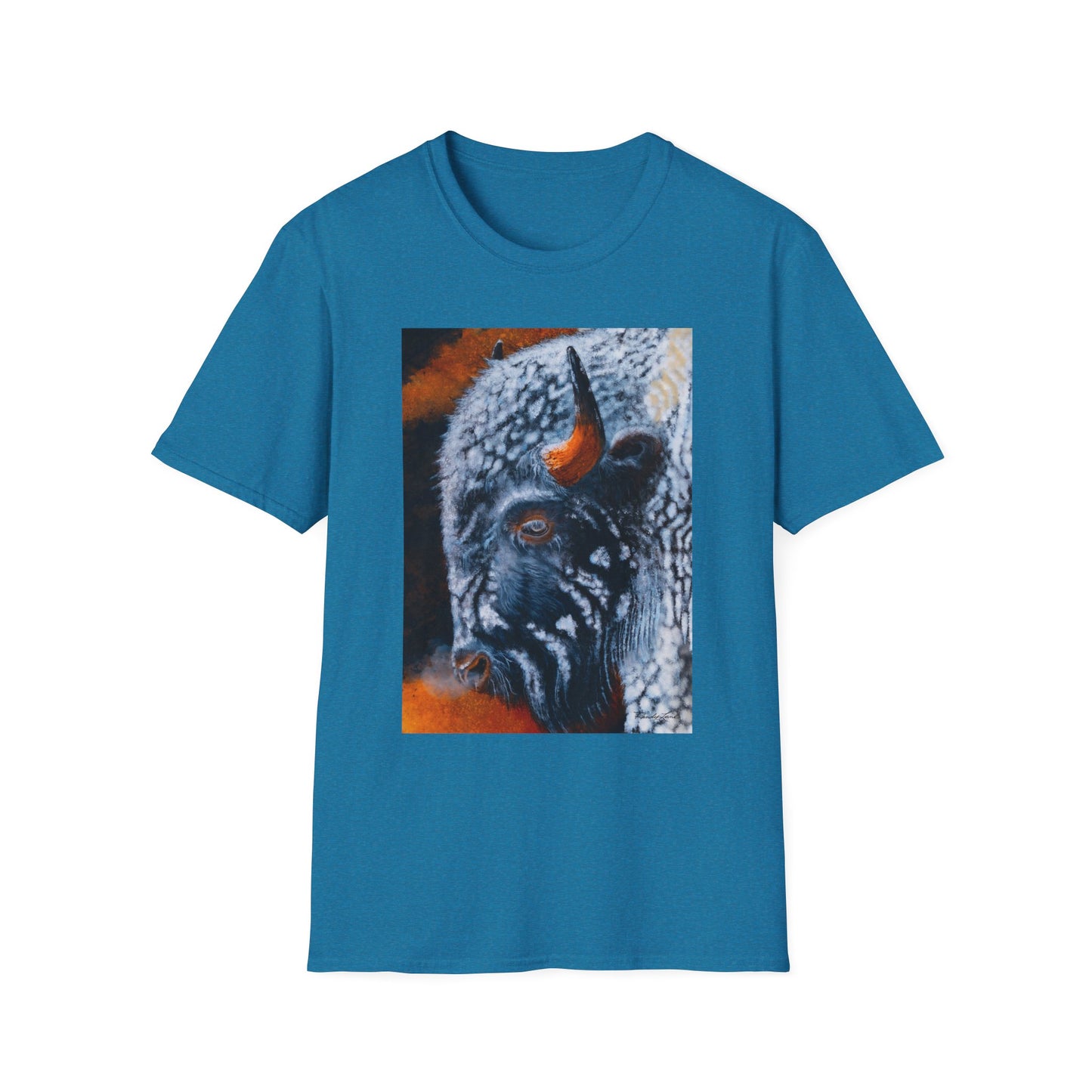 Storm Bison, Unisex Softstyle T-Shirt