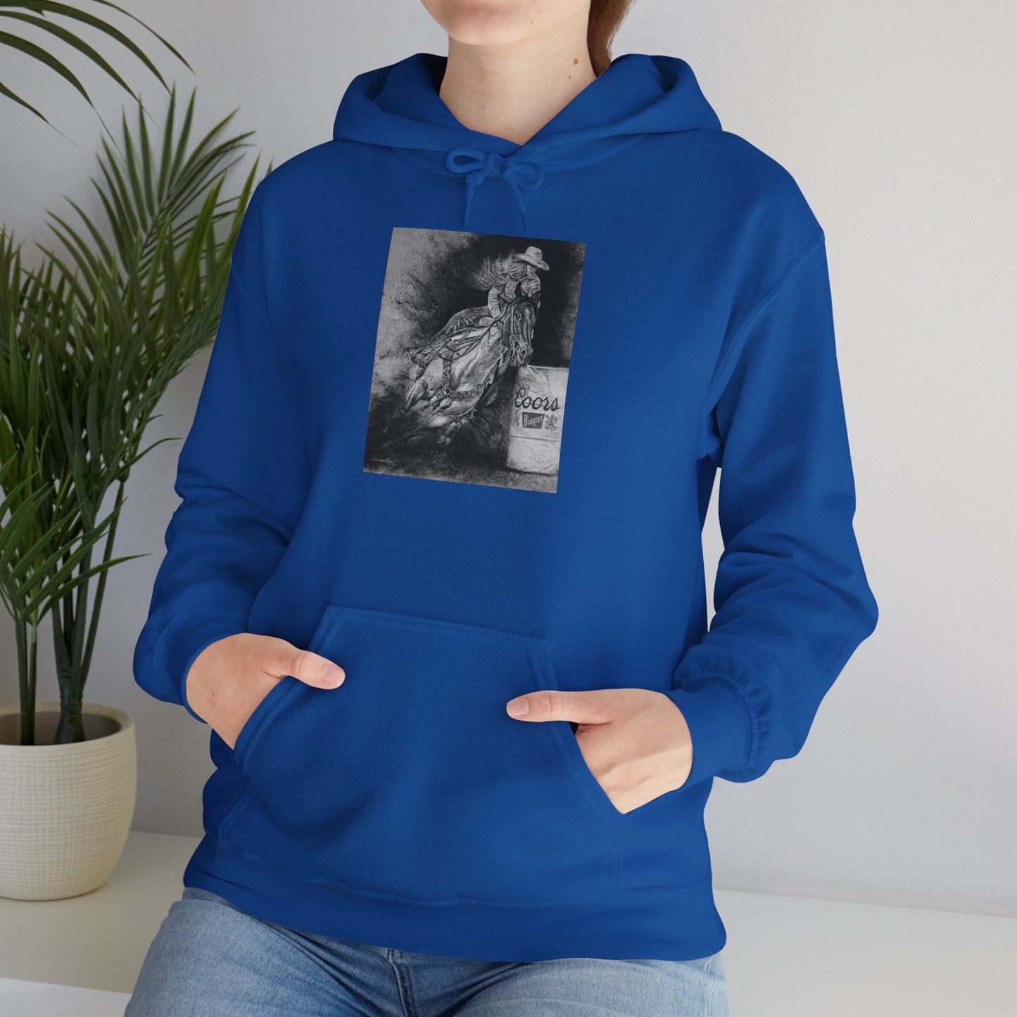 Sophie's Run. Rodeo Barrel Racer Unisex Heavy Blend™ Hooded Sweatshirt