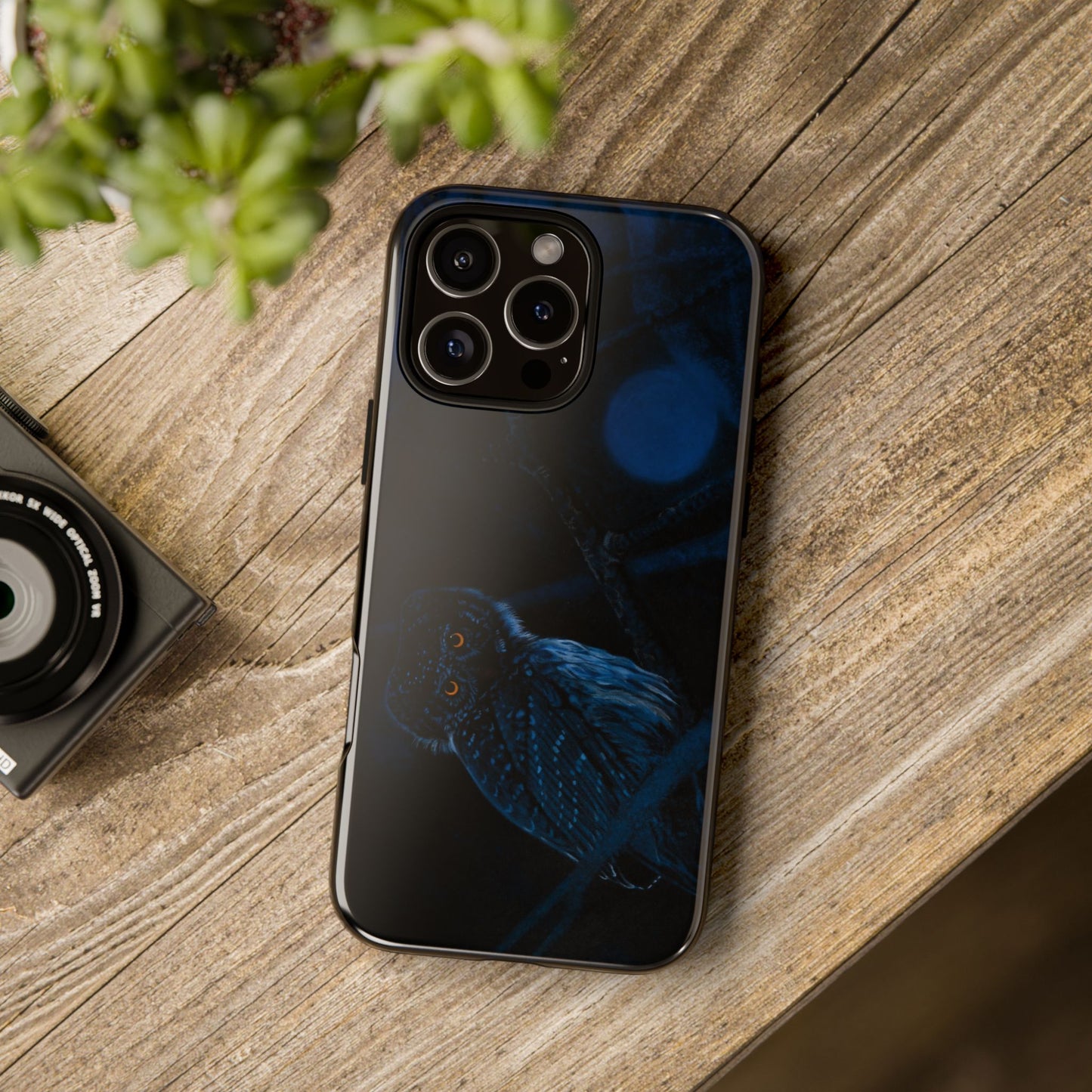 Bright Eyes, Owl Print Phone Case, Tough Cases