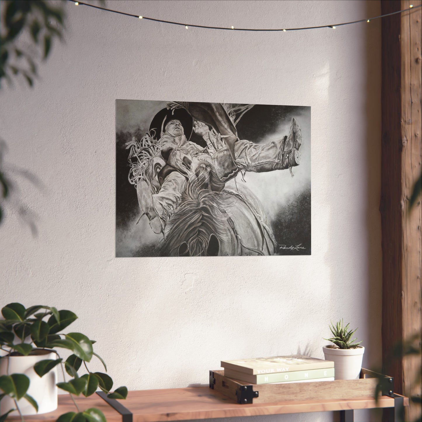Battle Tested, Rodeo Bareback Rider Painting, Fine Art Print