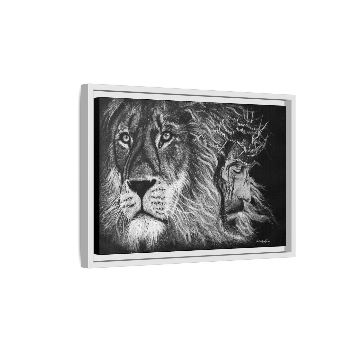 Lion King, Framed Matte Canvas Print