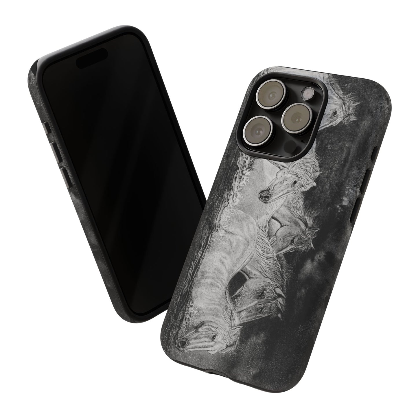 Night Swim, Horse-Themed Phone Case, Stylish Tough Cases