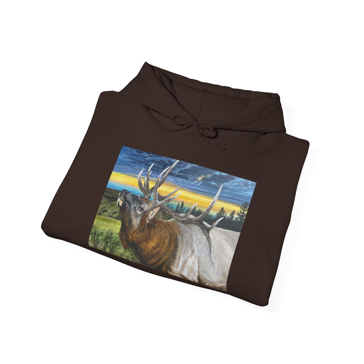 Sunset Serenade, Elk Unisex Hoodie