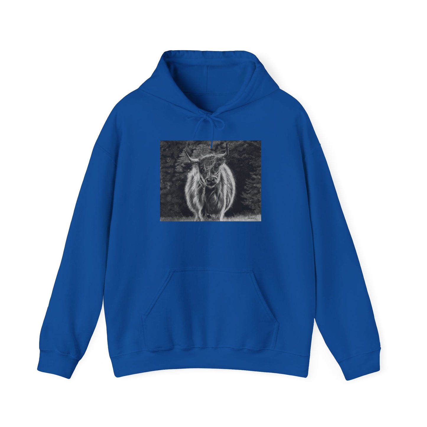 Ragamuffin. Highland Cow Graphic Hoodie