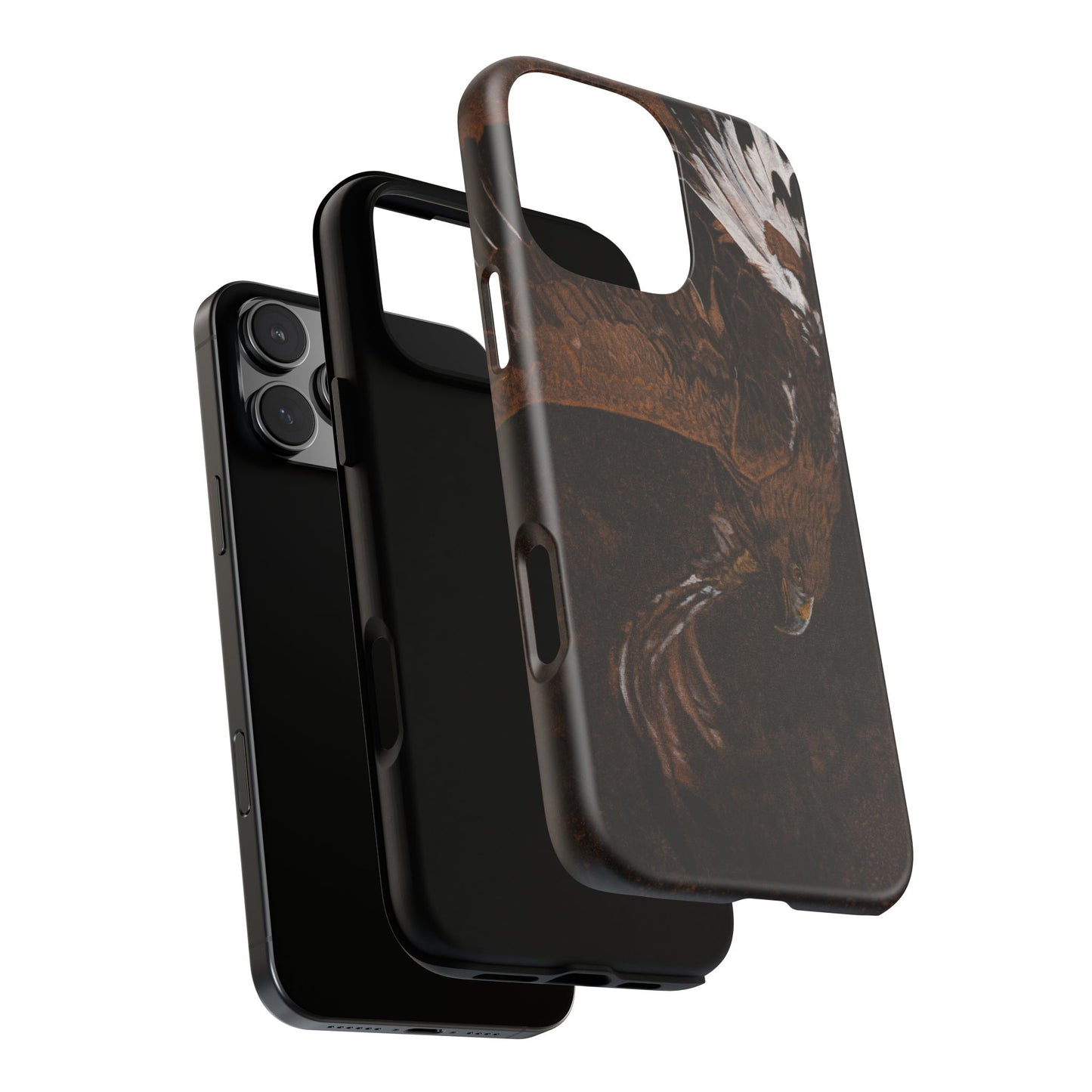 Golden Flight, Eagle Design Phone Case, Tough Cases