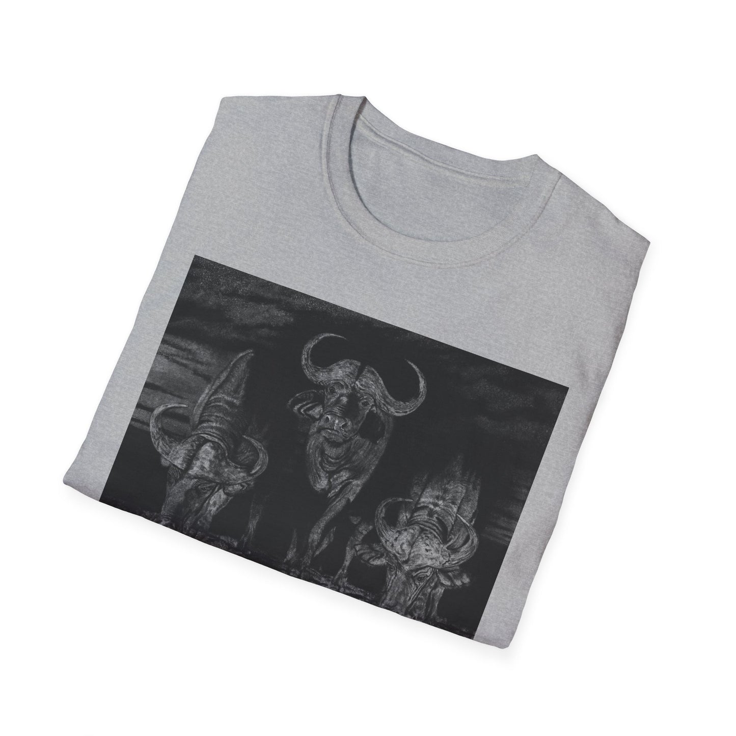 The Waterhole, Cape Buffalo Unisex T-Shirt - Softstyle Tee