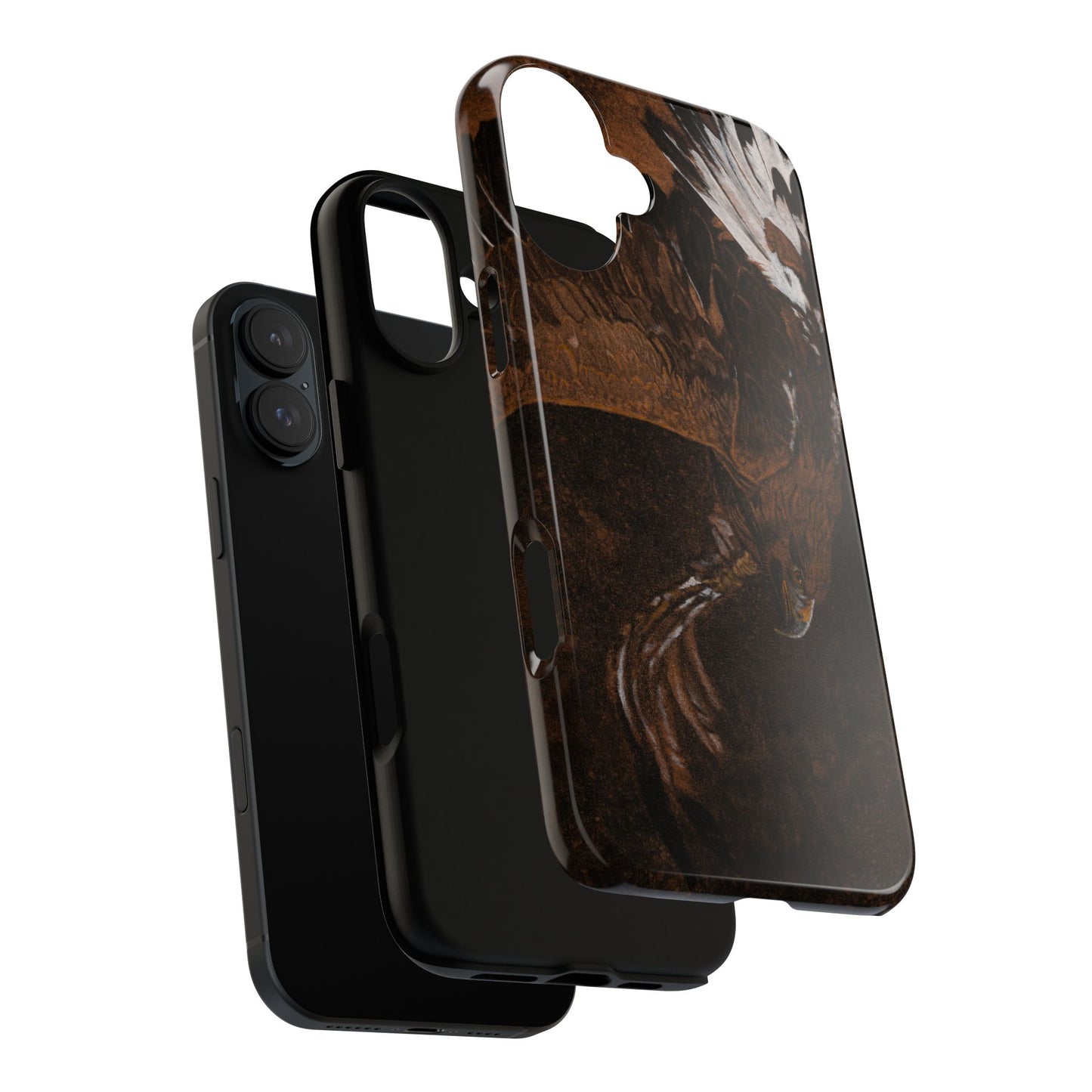 Golden Flight, Eagle Design Phone Case, Tough Cases