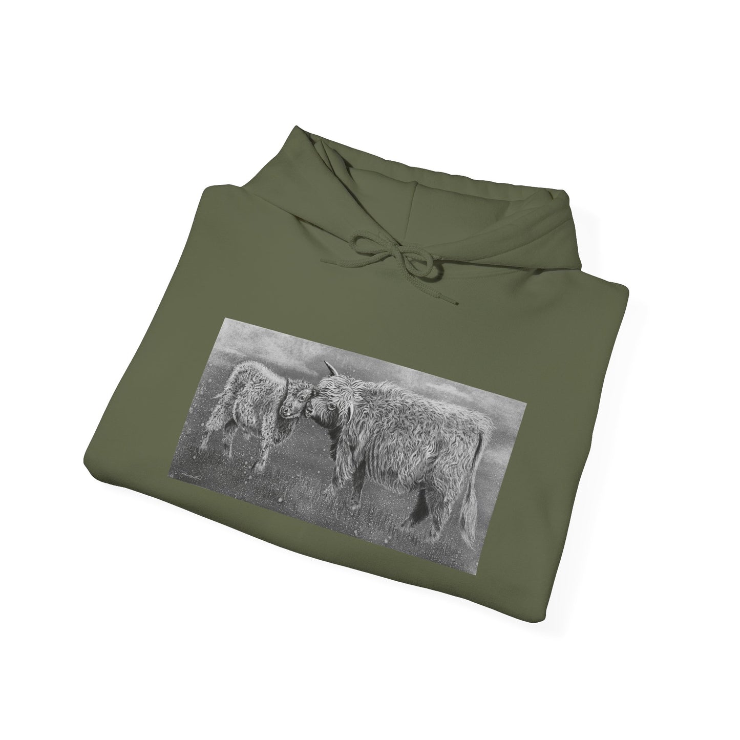 Highland Love, Hoodie, Cozy Unisex Sweatshirt