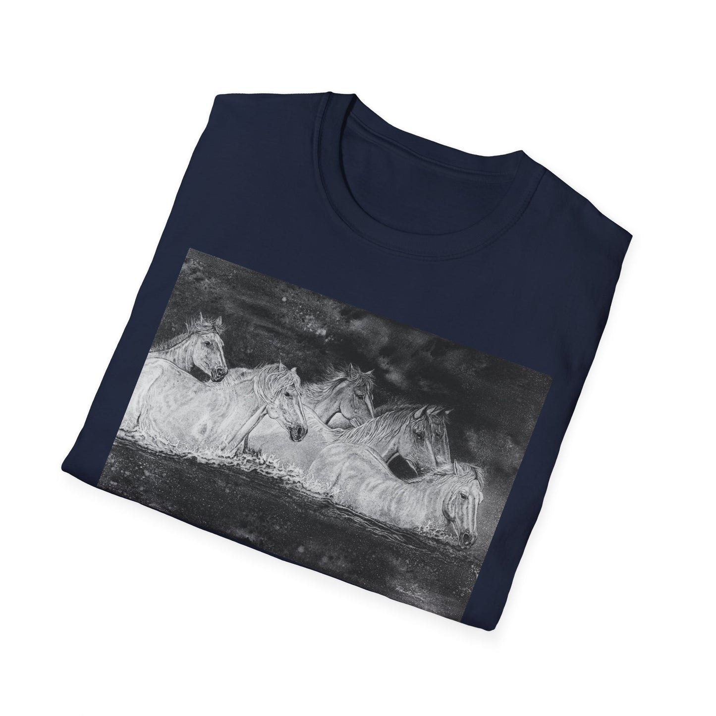 Night Swim, Horse Unisex Tee,