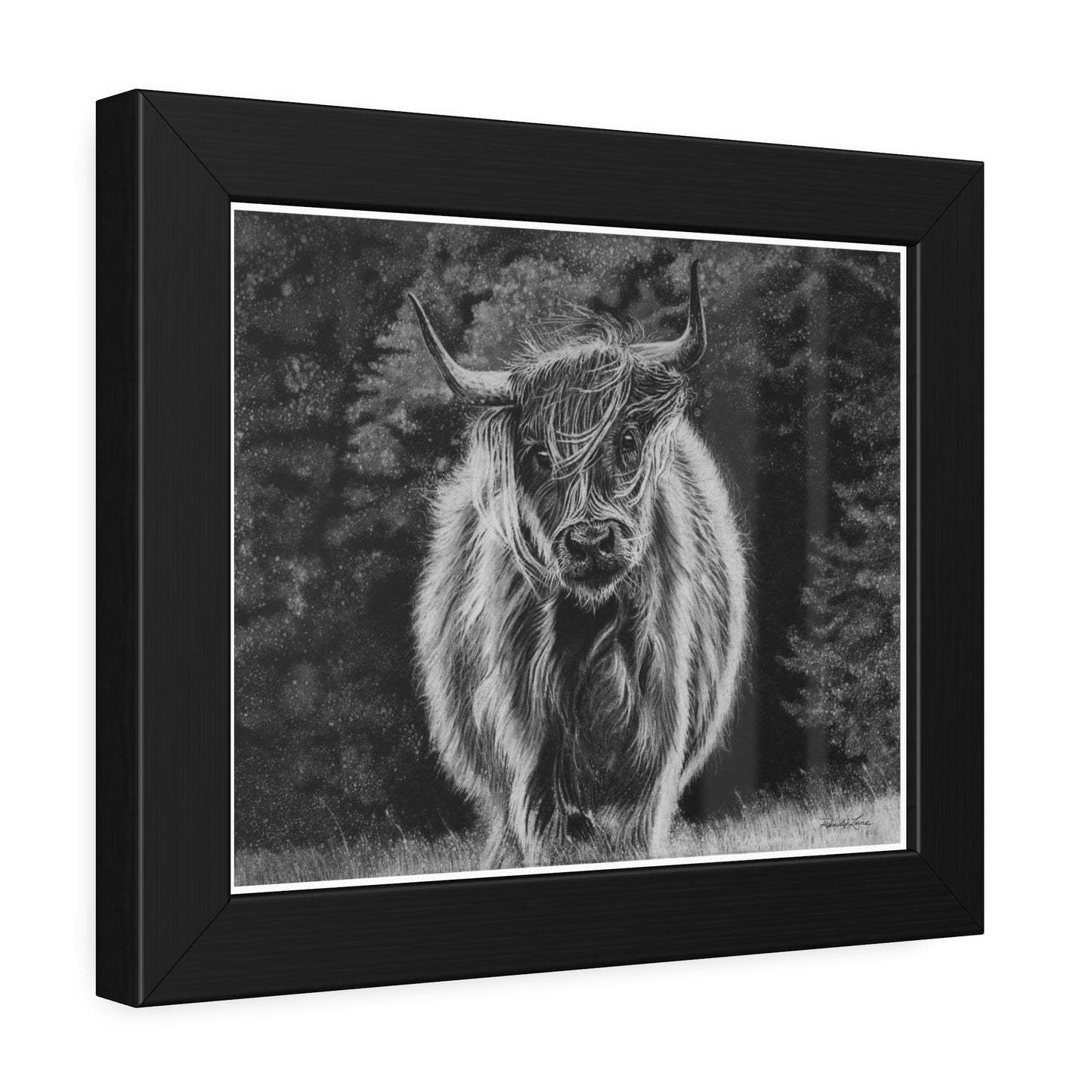 Ragamuffin. Highland Cow Framed Fine Art Print