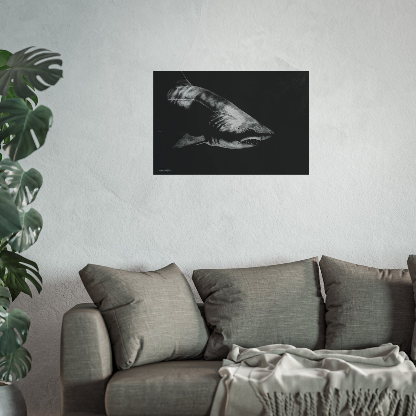 Below, Shark Fine Art Print