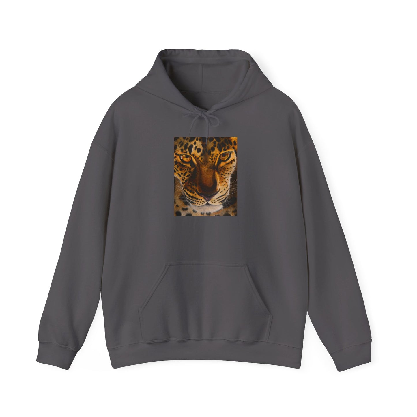Windows to the Soul, Cozy Unisex Hoodie, Leopard Print Sweatshirt