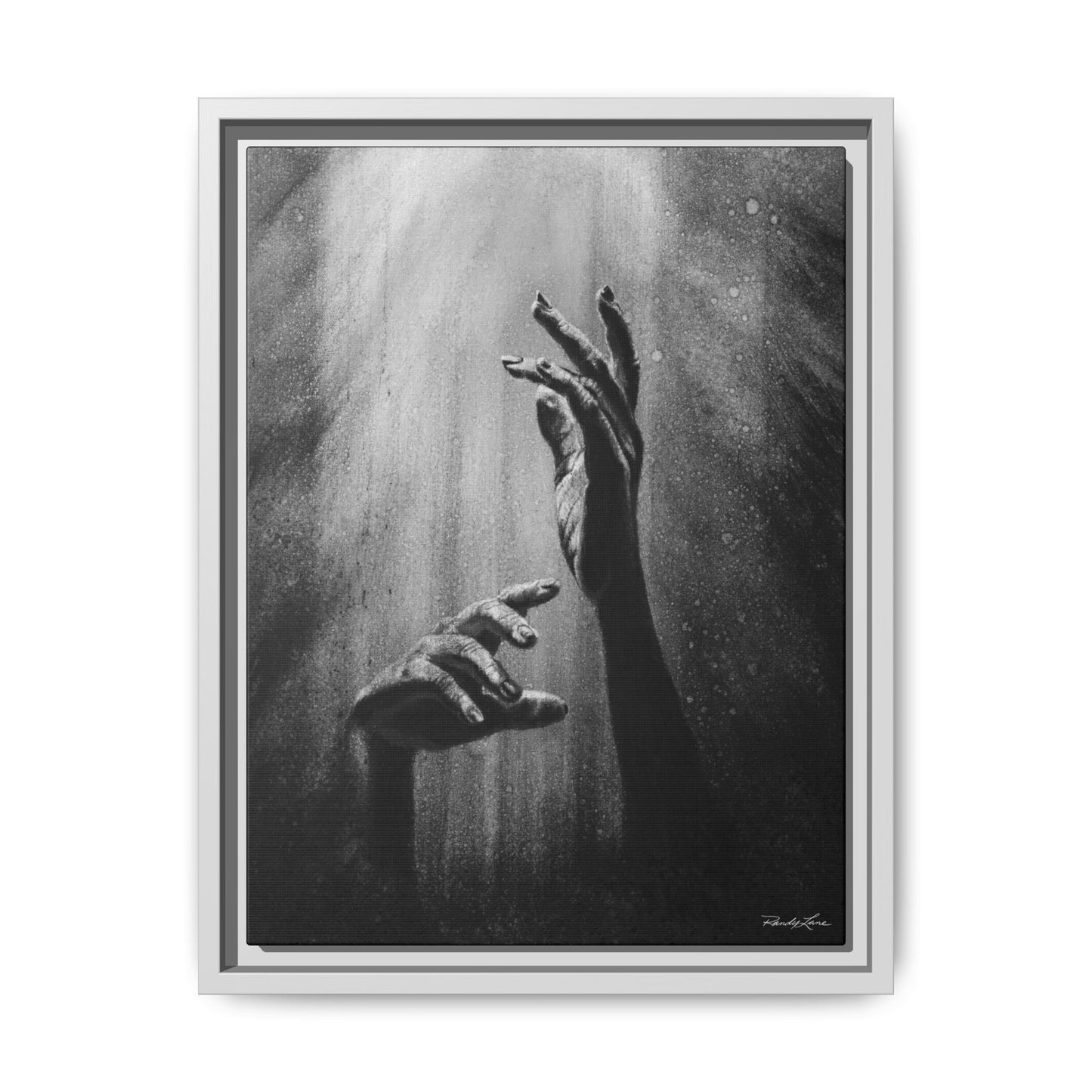 Divine Dance. Framed Stretched Matte Canvas Art Print