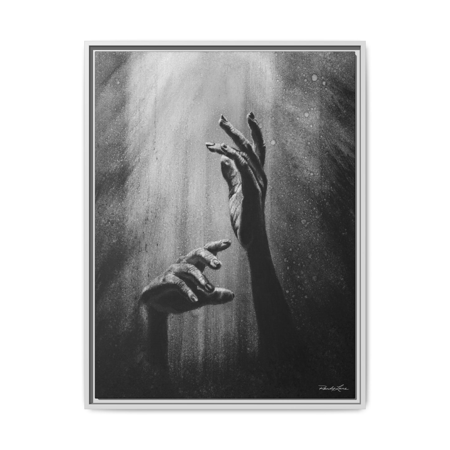 Divine Dance. Framed Stretched Matte Canvas Art Print