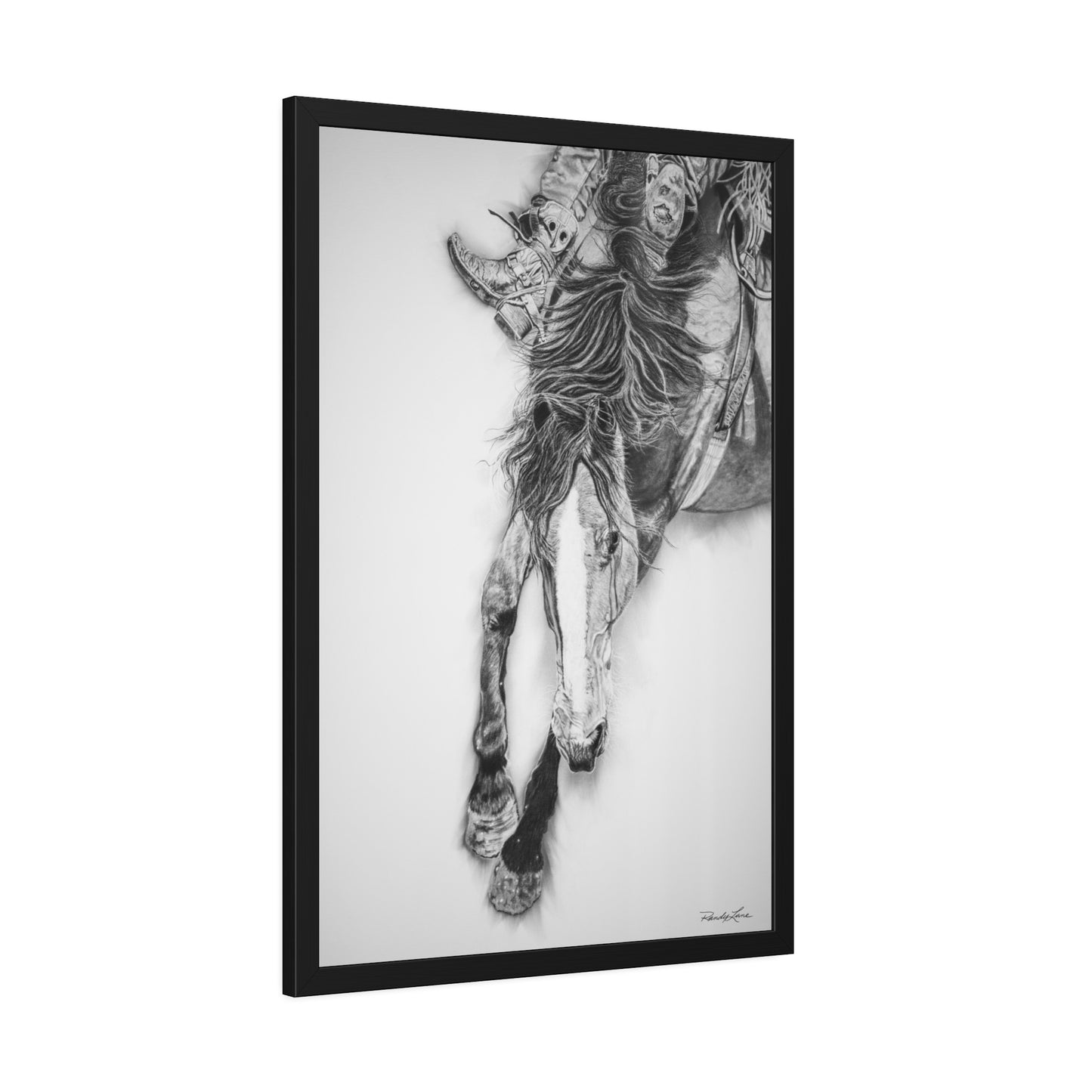 Crazy 8. Framed Fine Art Rodeo Print
