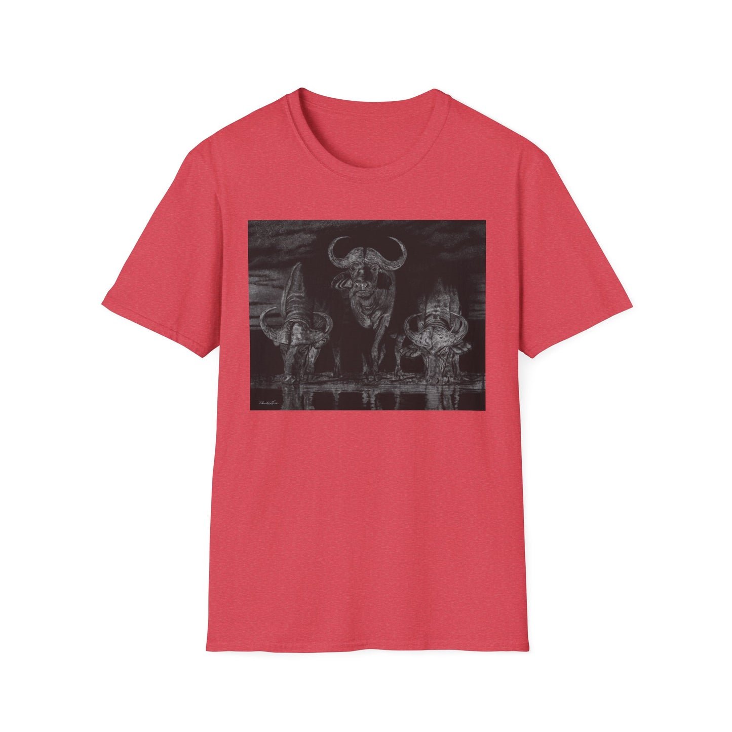 The Waterhole, Cape Buffalo Unisex T-Shirt - Softstyle Tee