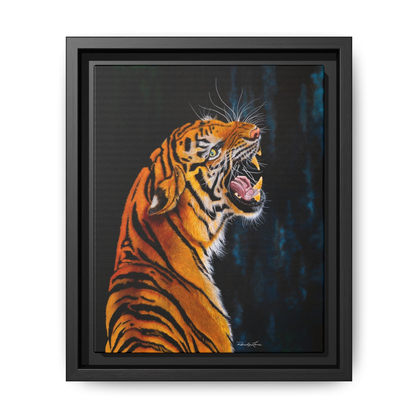 Beautifully Bold, Framed Matte Canvas Tiger Art Print