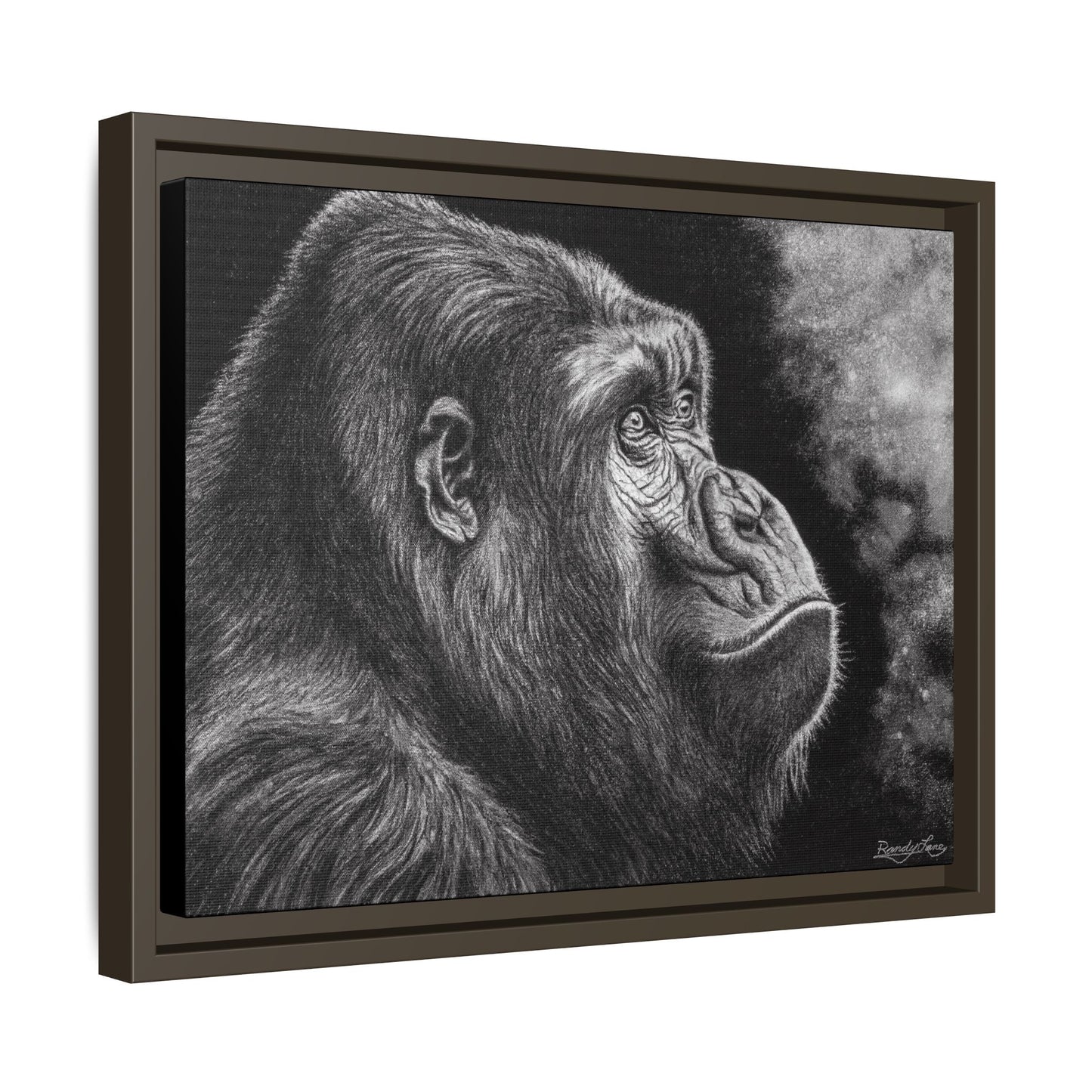 Gorilla, Framed Art Canvas Wall Decor