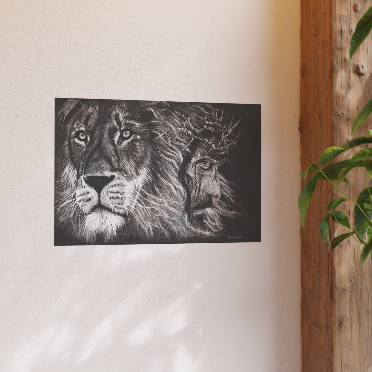 Lion King, Jesus and Lion Fine Art Print