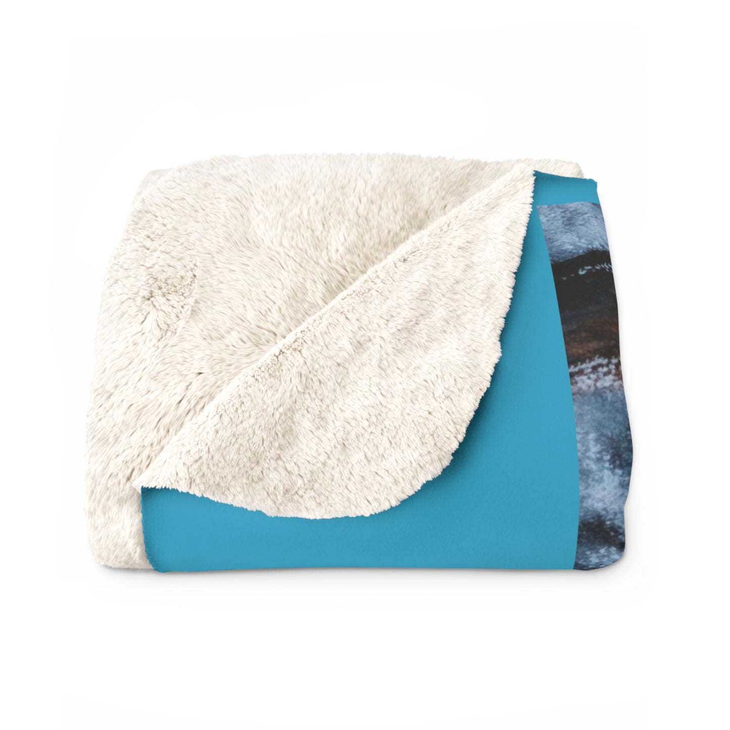 Storm Bison, Sherpa Fleece Blanket