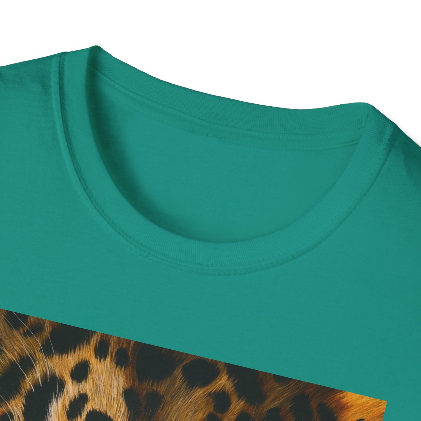 Windows to the Soul, Leopard Print Unisex Softstyle T-Shirt