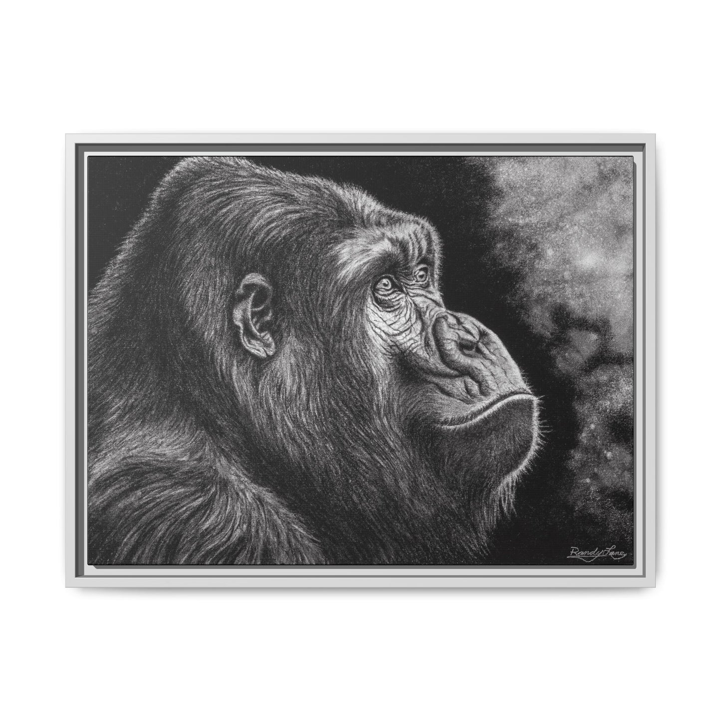 Gorilla, Framed Art Canvas Wall Decor