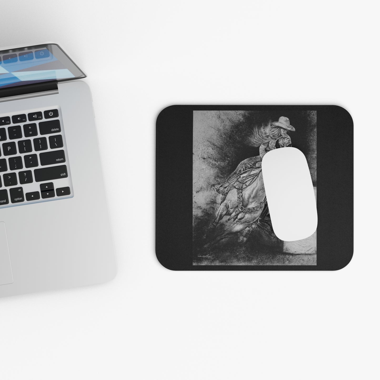 Sophie's Run. Rodeo Barrel Racer Mouse Pad