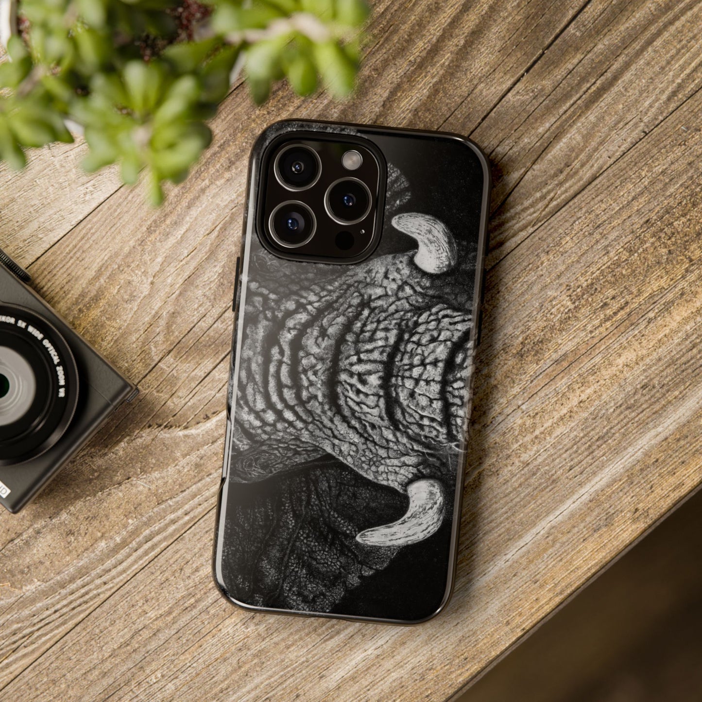 Ebony and Ivory, Elephant Phone Case, Tough Cases