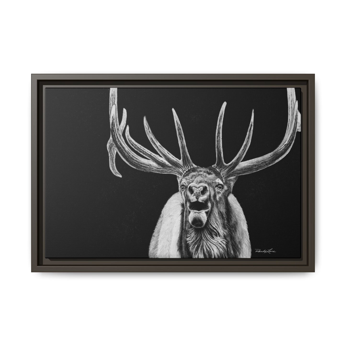 Heavy is the Crown, Elk Matte Canvas Print, Framed (Multi-color)