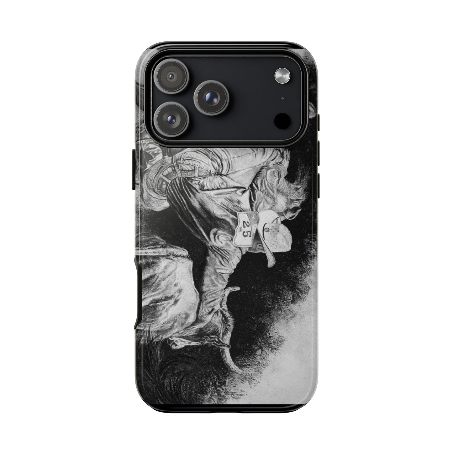 Contact. Cowboy Bulldogger Rodeo Art Phone Case - Tough Cases