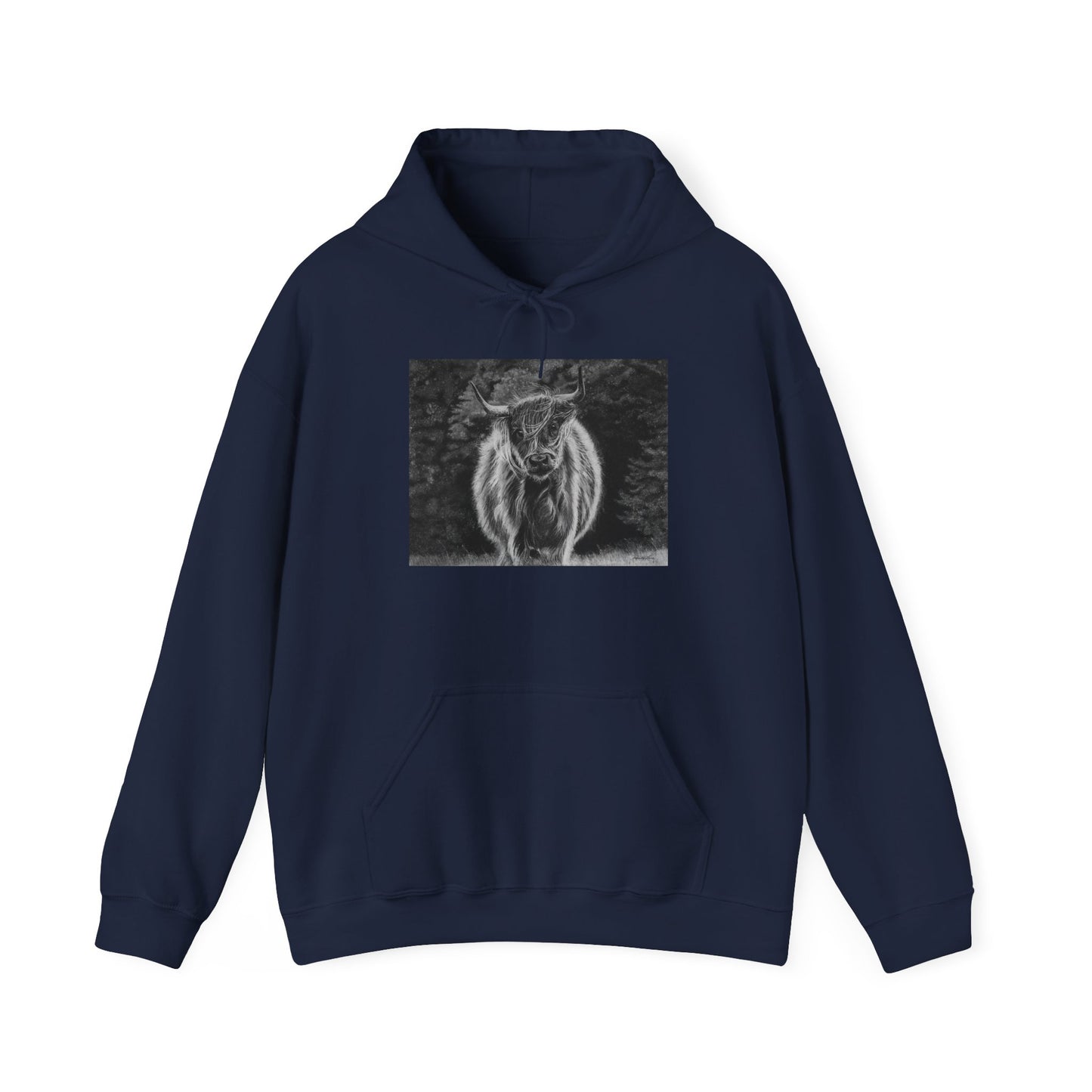 Ragamuffin. Highland Cow Graphic Hoodie