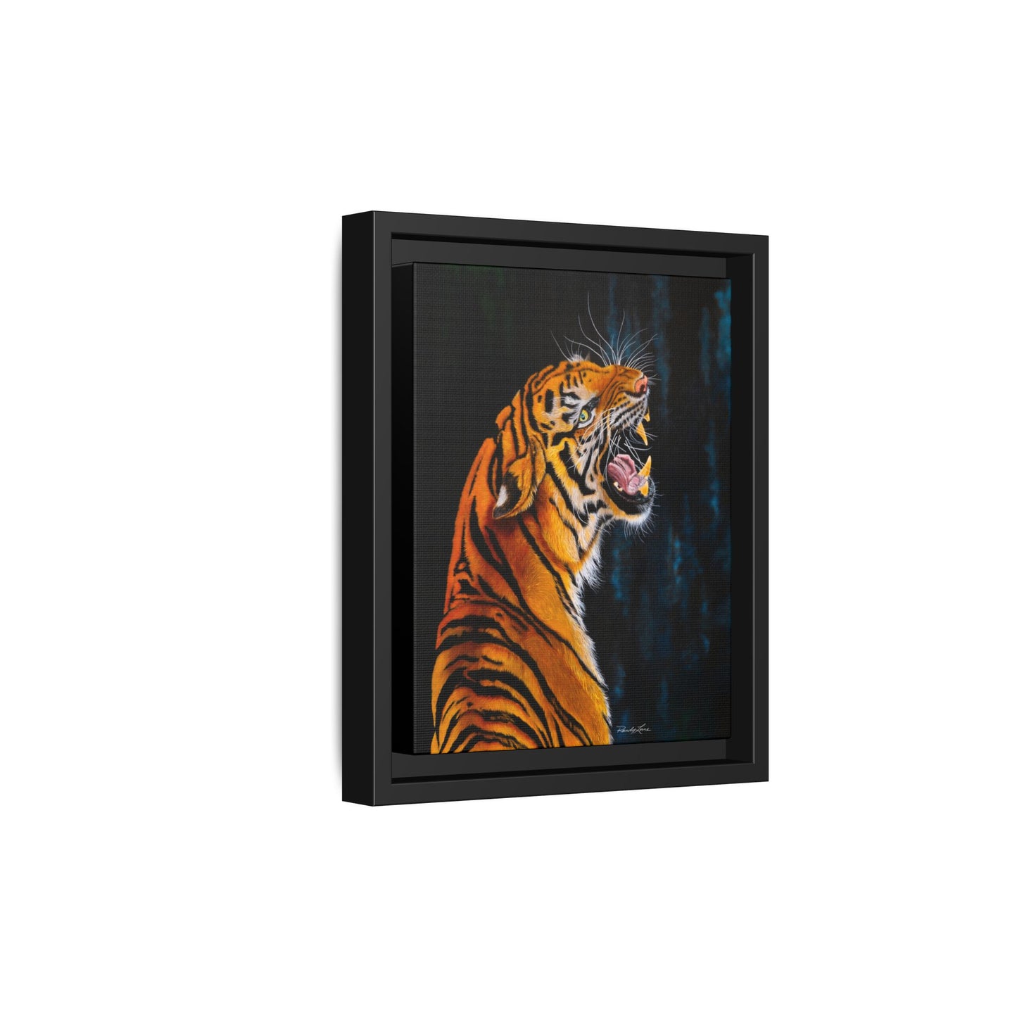 Beautifully Bold, Framed Matte Canvas Tiger Art Print