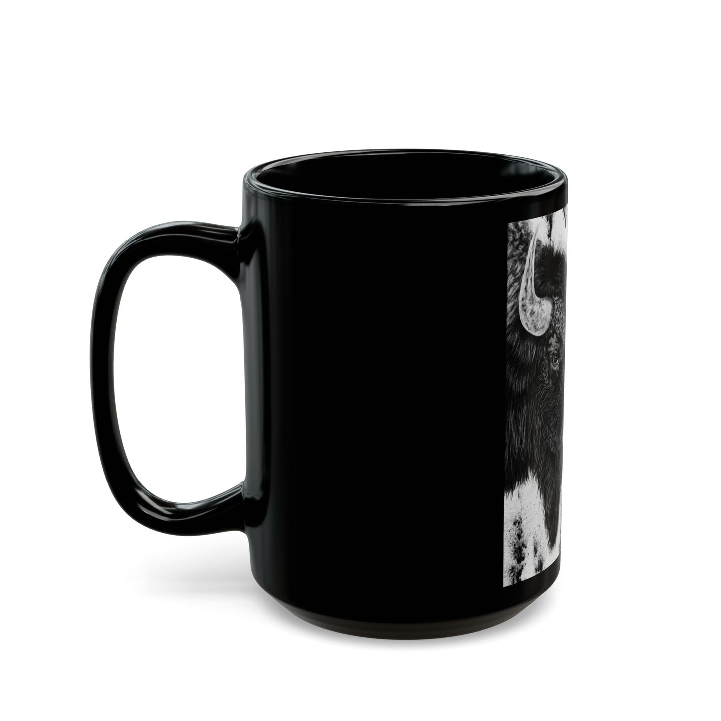 Pride, Bison Black Mug