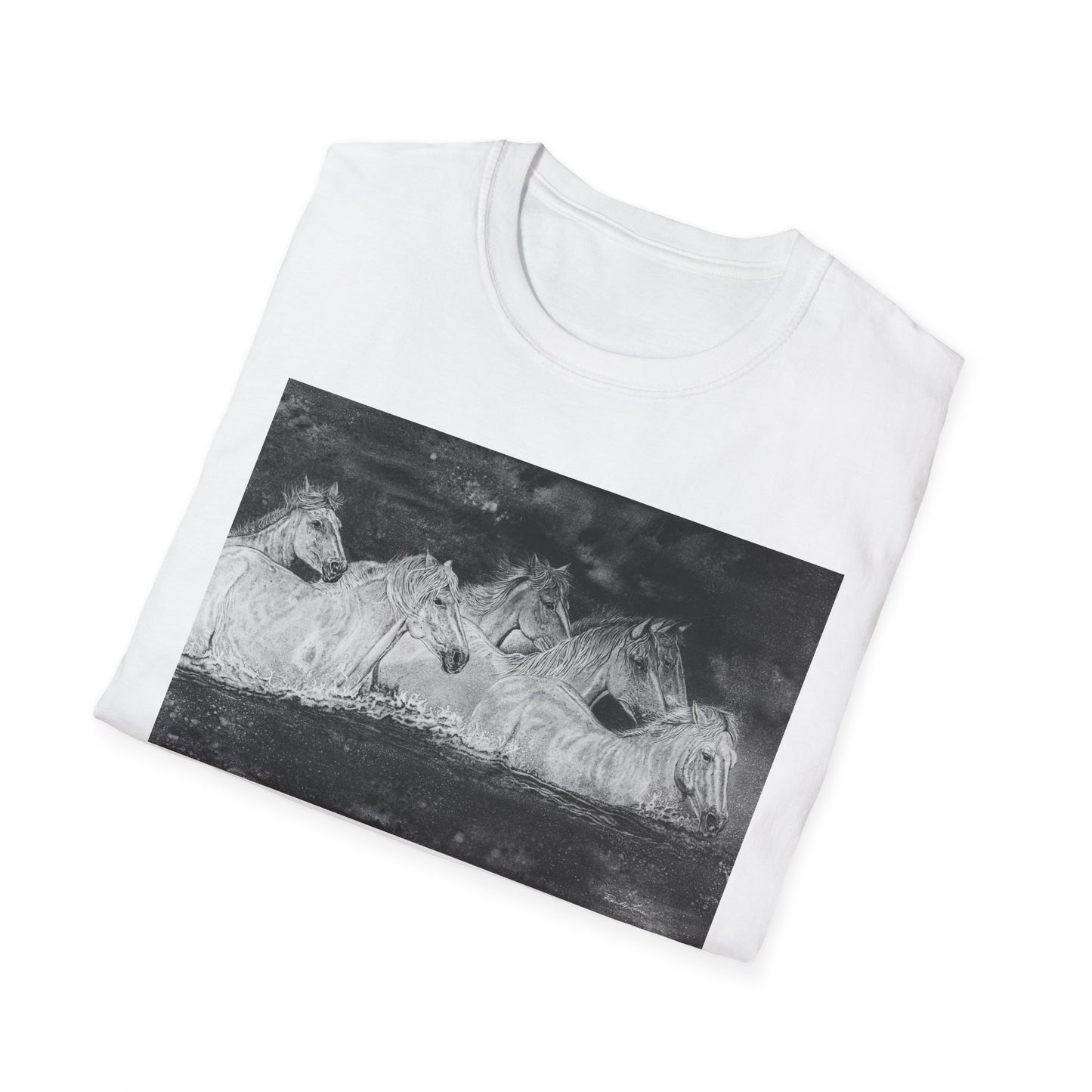 Night Swim, Horse Unisex Tee,