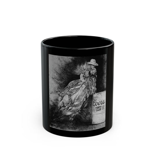 Sophie's Run. Rodeo Barrel Racer Black Mug