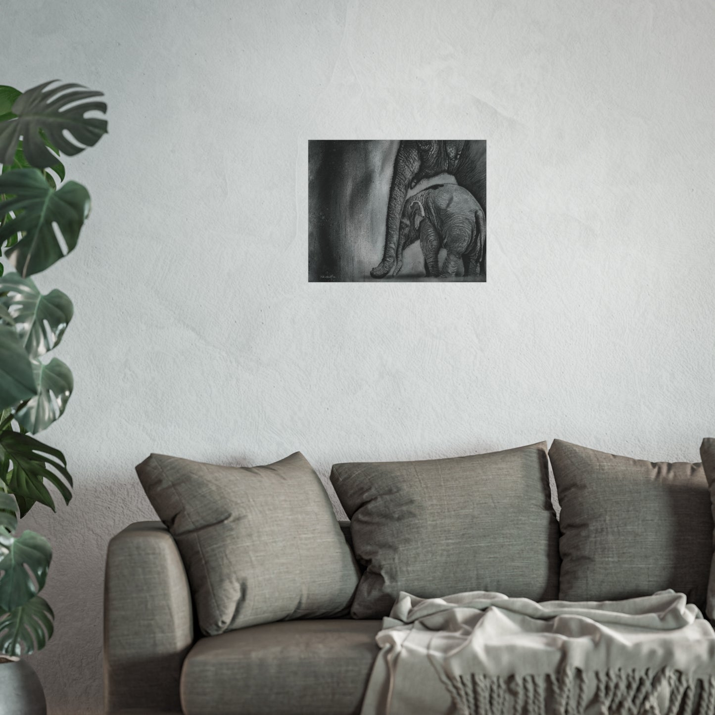 Trunks of Love,  Elephant Fine Art Print