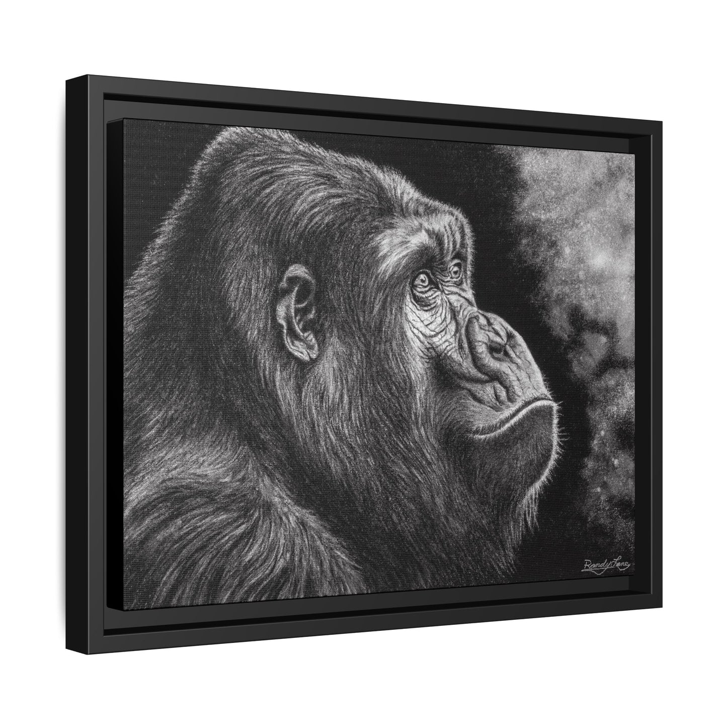 Gorilla, Framed Art Canvas Wall Decor