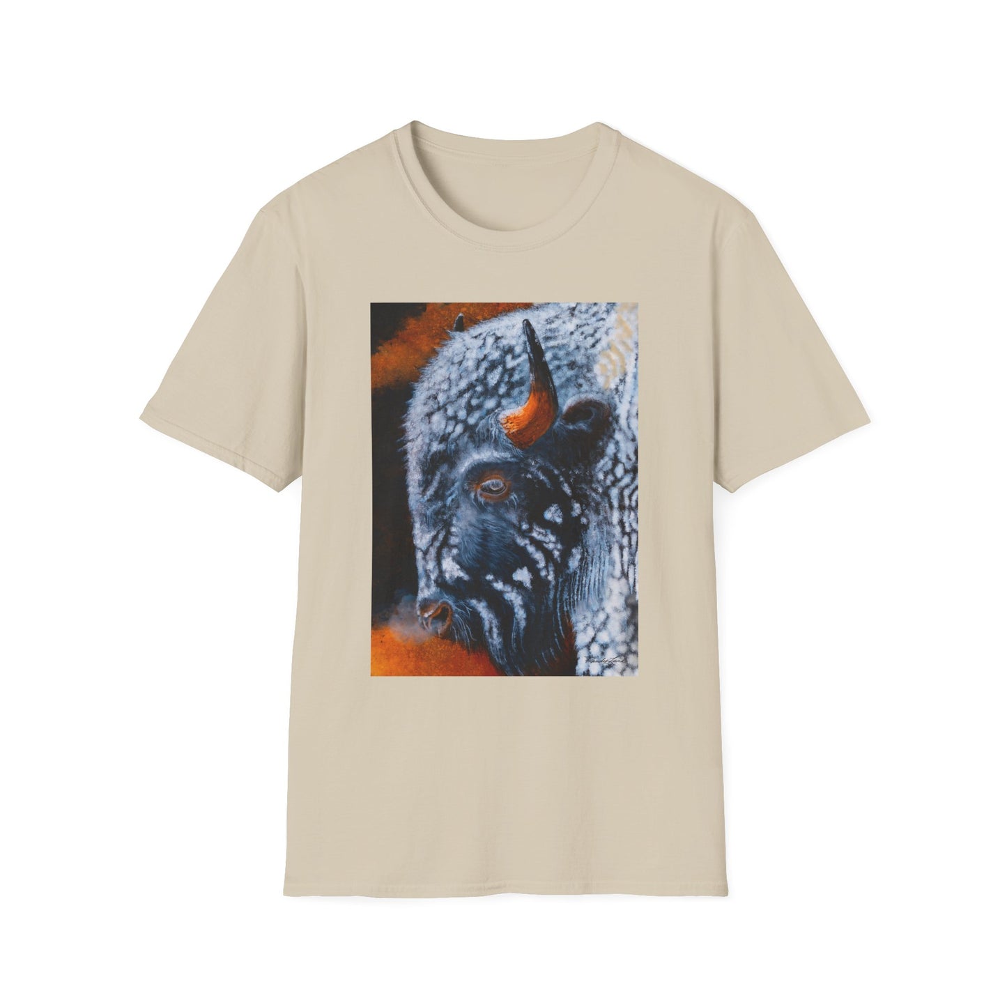Storm Bison, Unisex Softstyle T-Shirt